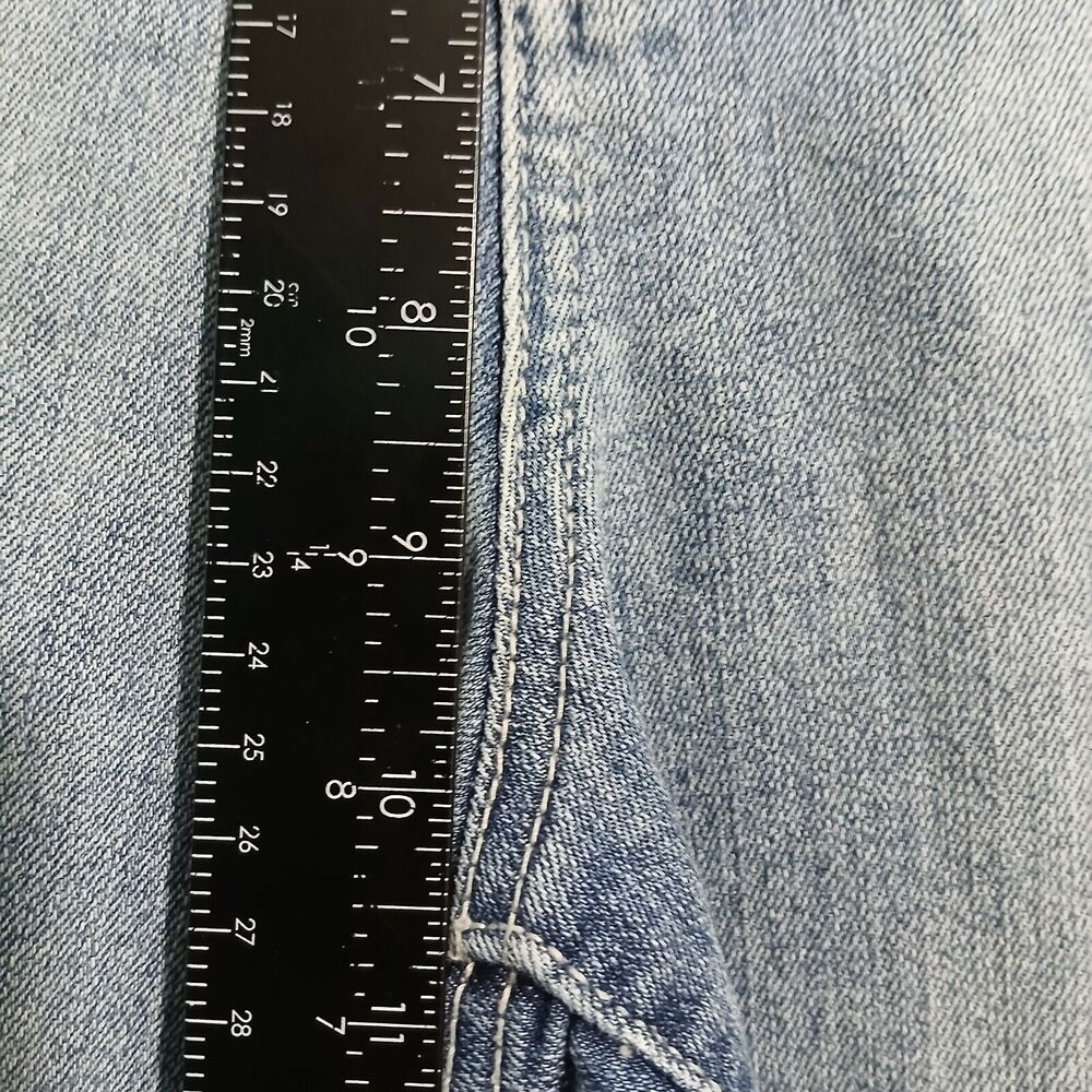 Nine West West End Fit Crop Women 12 Blue Cuffed Mid Rise Jeans - Picture 10 of 13